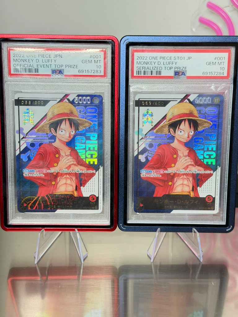 Luffy ST01 Serial Japanese Double Digits PSA 10 Pair