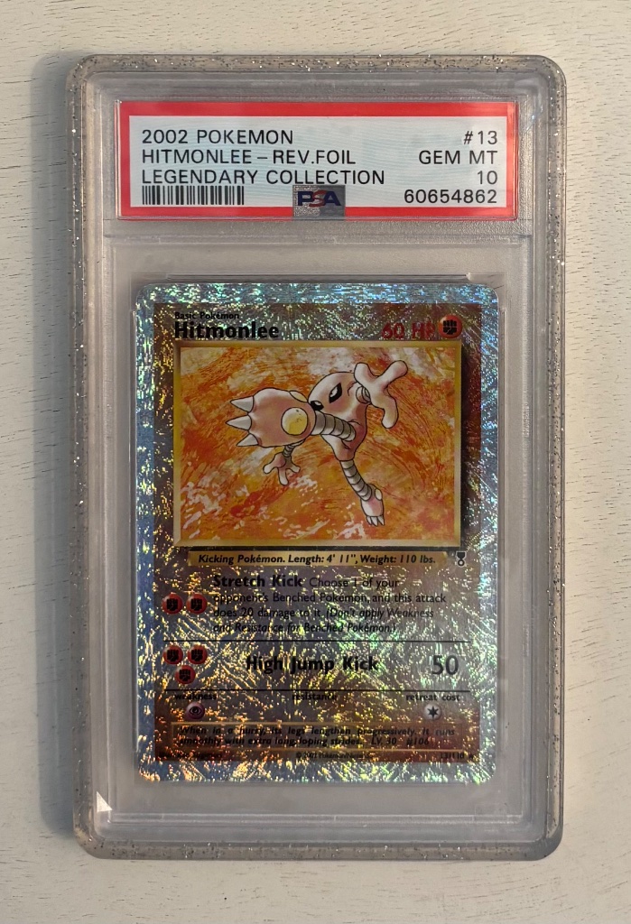 2002 Pokémon Hitmonlee – Reverse Foil #13 (PSA 10 GEM MT)