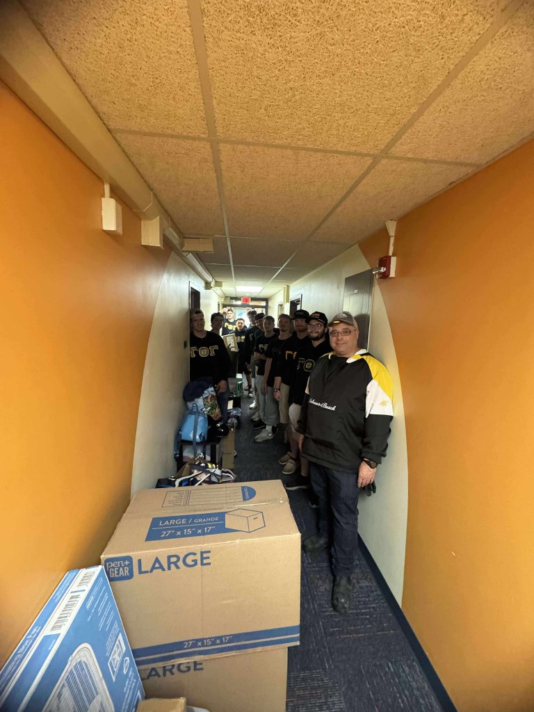 Community Service — helping with campus move-in