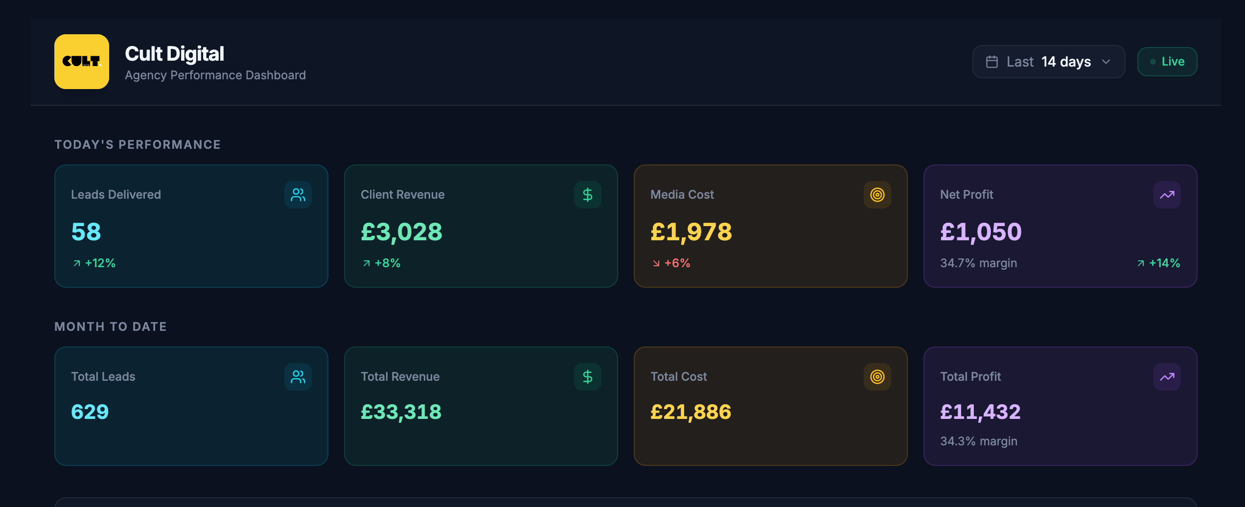 digital crm template preview