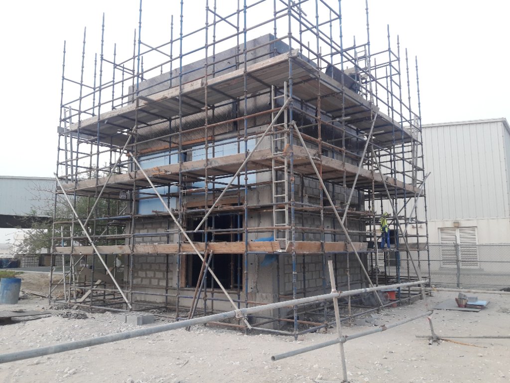Featured construction photo of the EPIC for Mesaieed (MIC) Hazardous Waste Treatment Center (HWTC) Compliance project