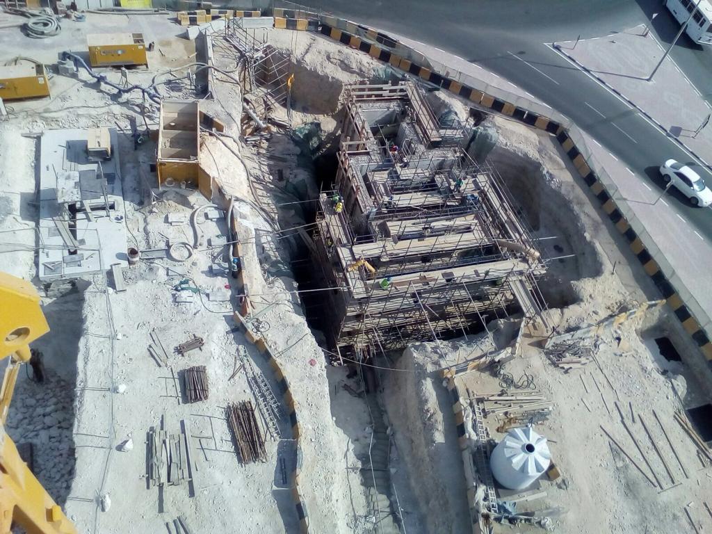 Construction site photo 15 of the Roads & Infrastructure in Wakra project