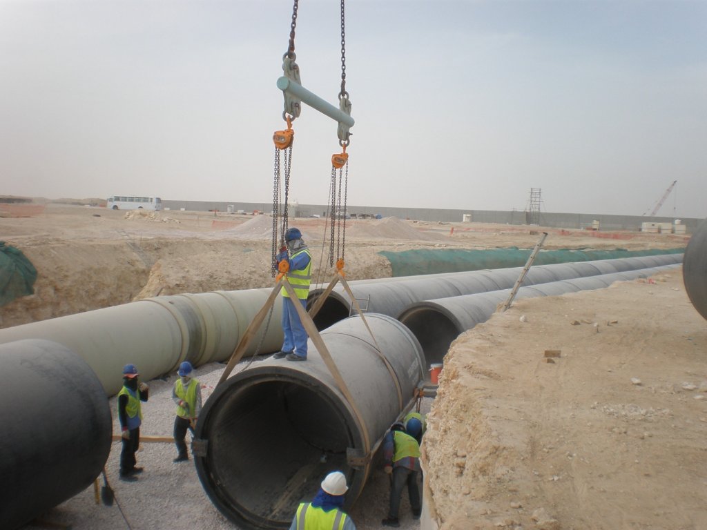Featured construction photo of the Doha North Lagoon 2 Project project