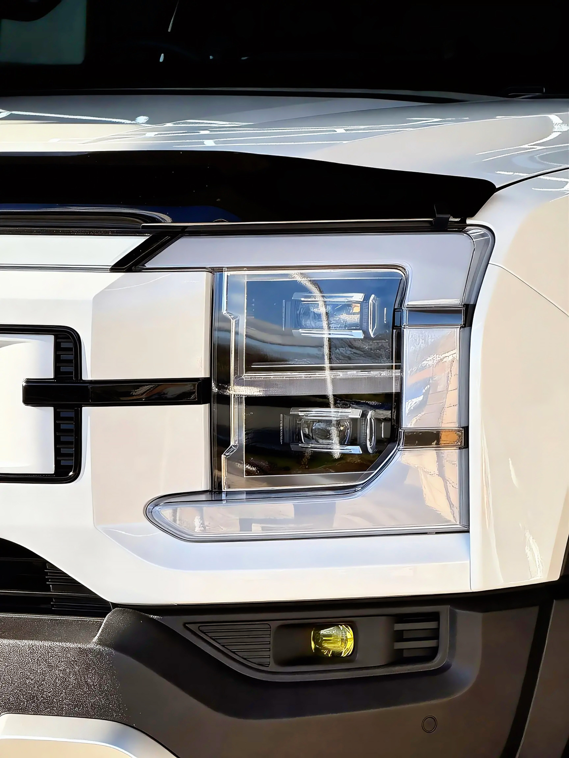Headlight internals left clean and clear.