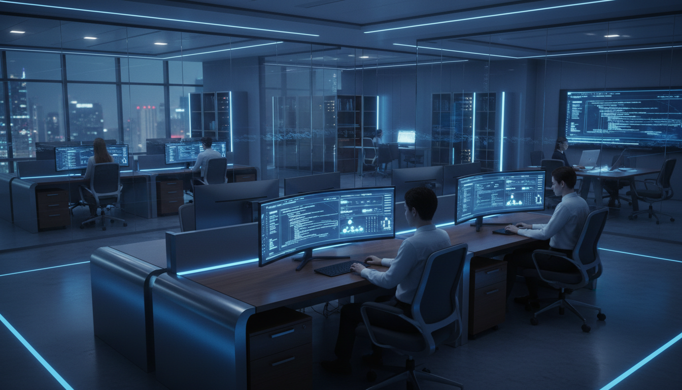 IT support and computer repair workspace