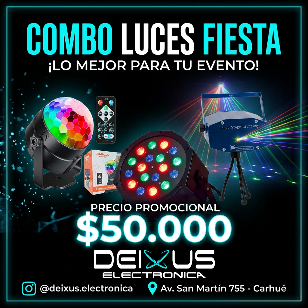 combo luces fiesta