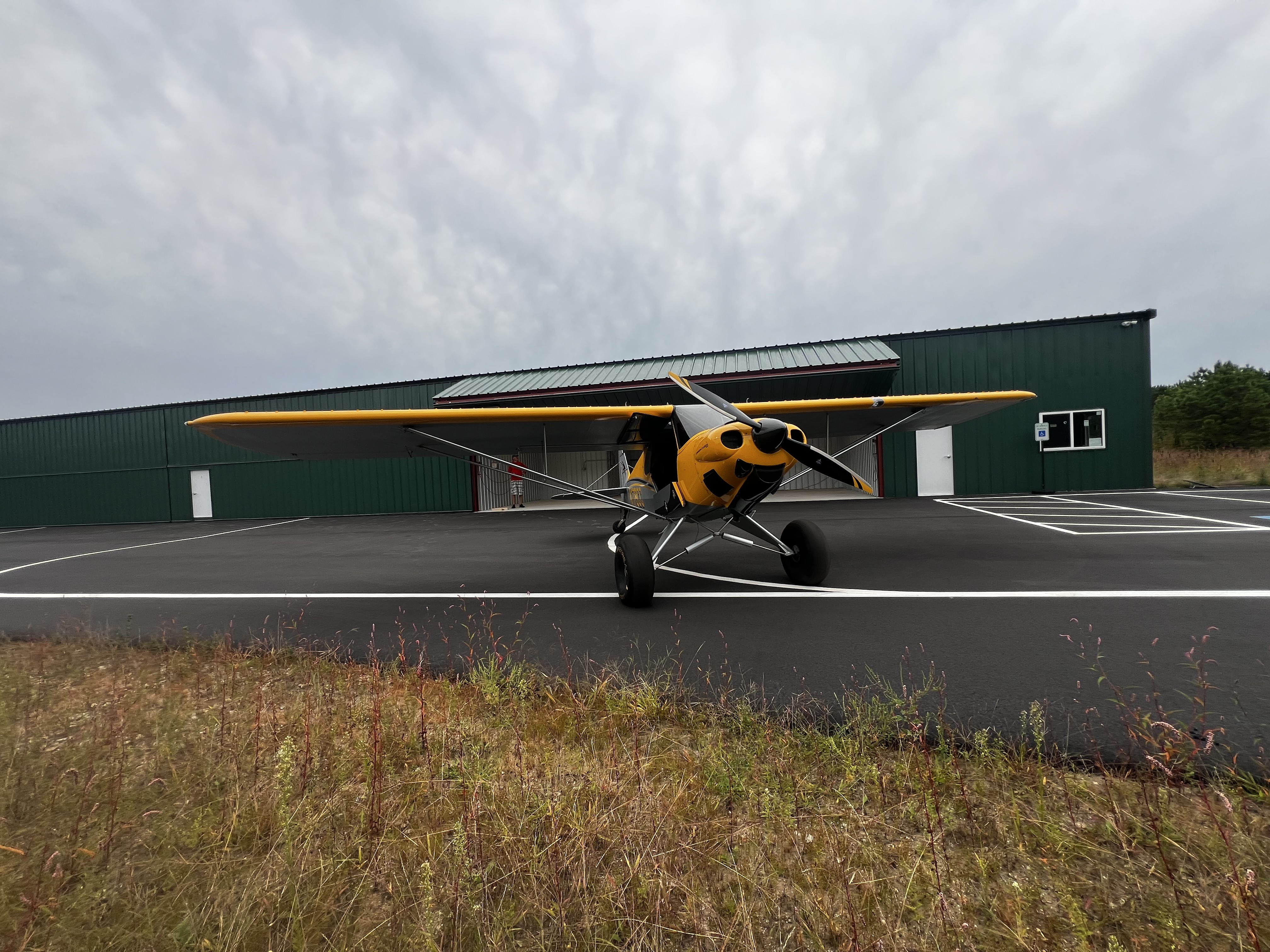 Carbon Cub SS parked on ramp during ferry from Maine to New Hampshire