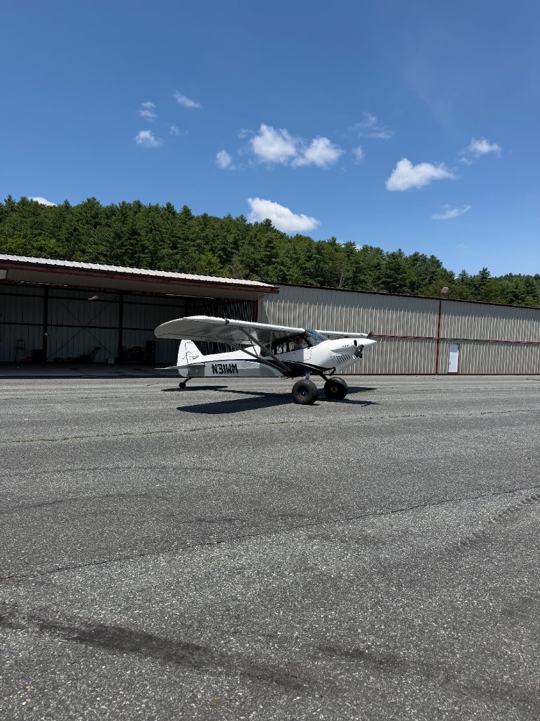 CubCrafters XCub parked on ramp during ferry from Savannah to NH