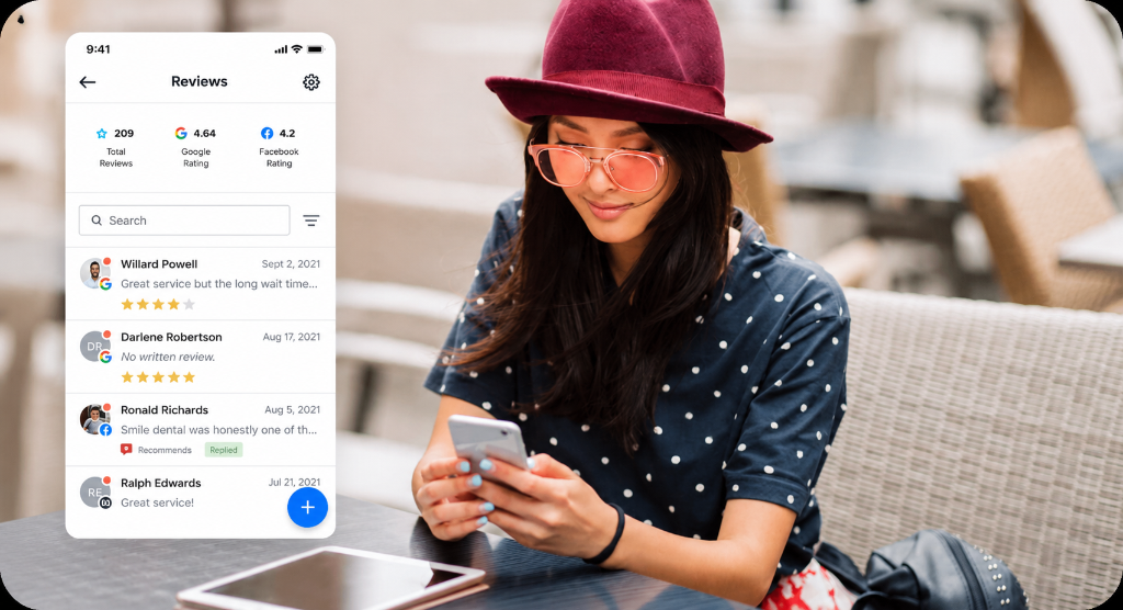 Business owner using the CallFlow AI receptionist