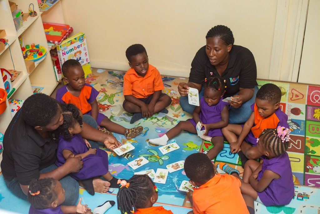 Children learning in a calm Montessori classroom