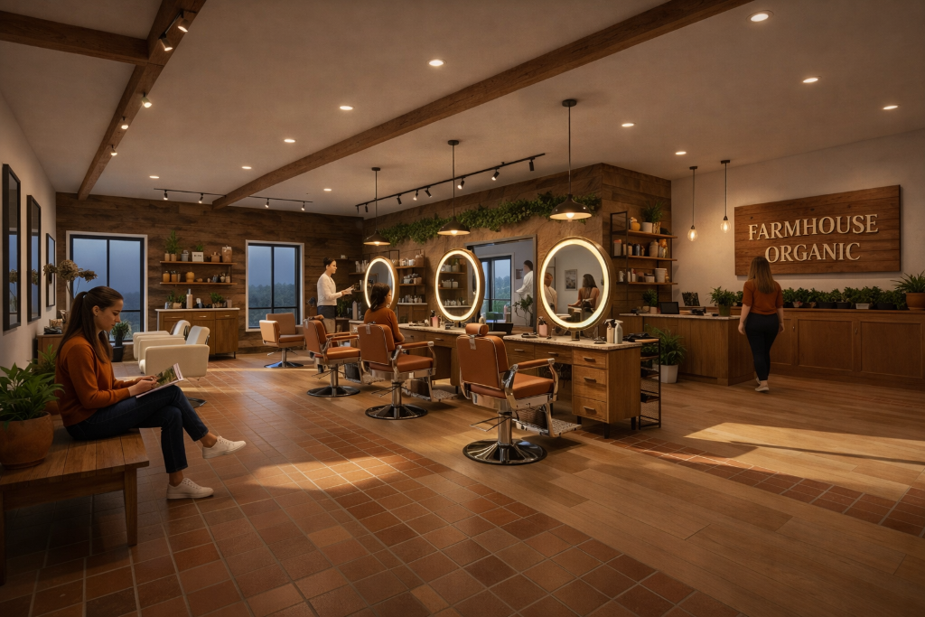 Farmhouse Organic lifestyle salon and beauty services