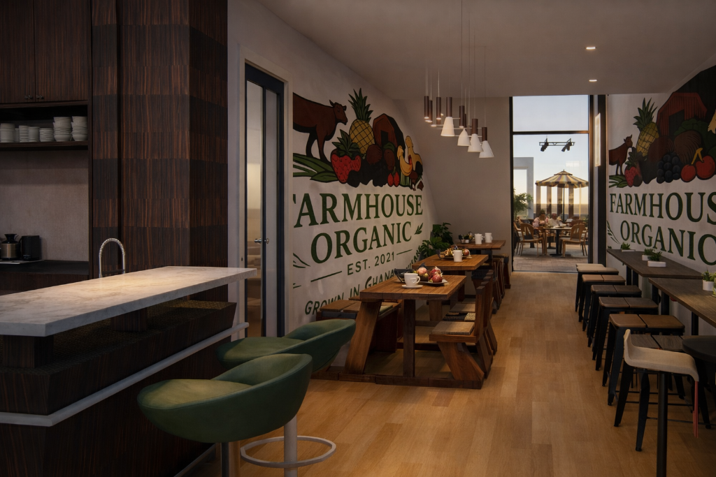 Farmhouse Organic café interior