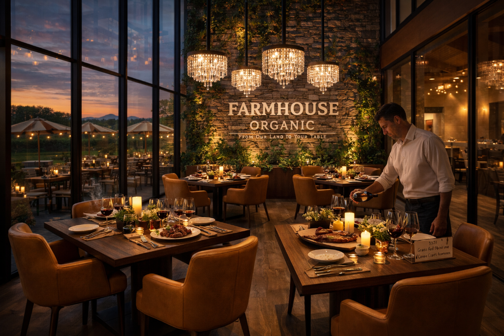 Farmhouse Organic dining experience