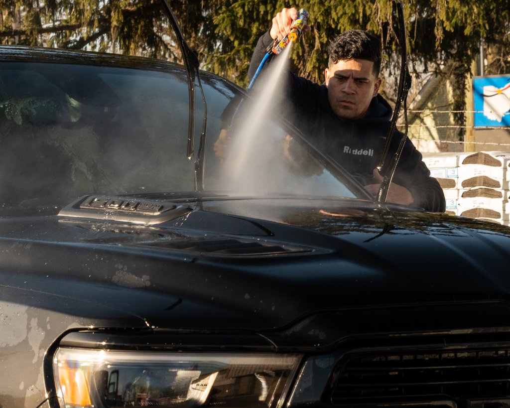 O.R. Details tech detailing a vehicle