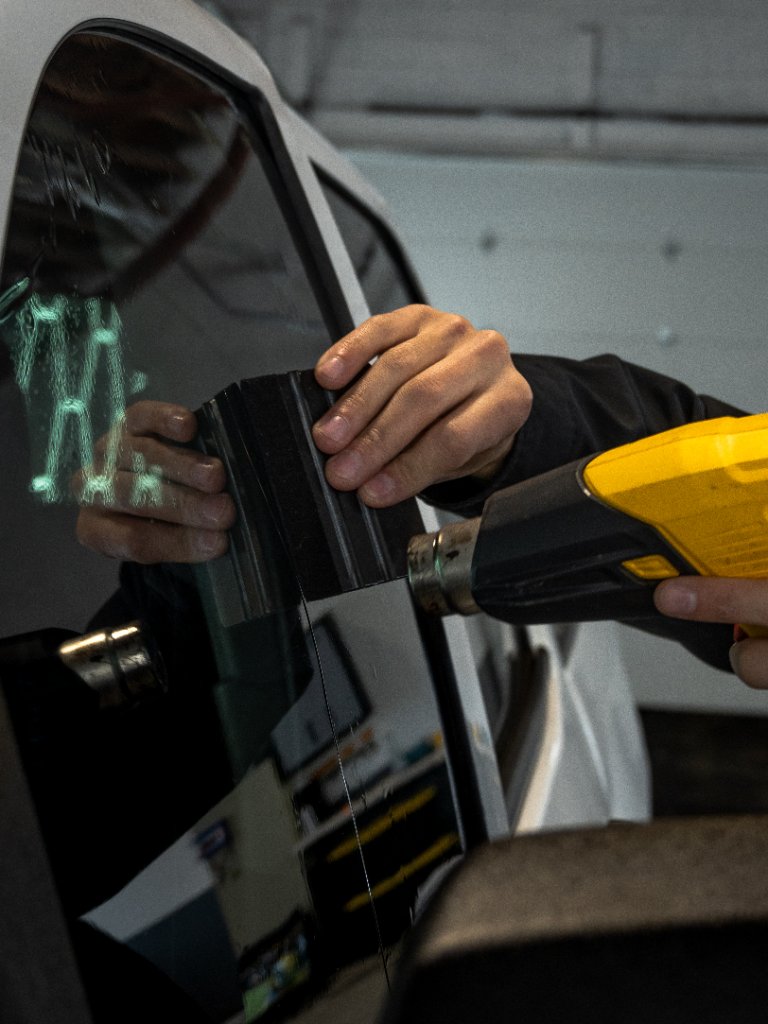 Window tinting installation