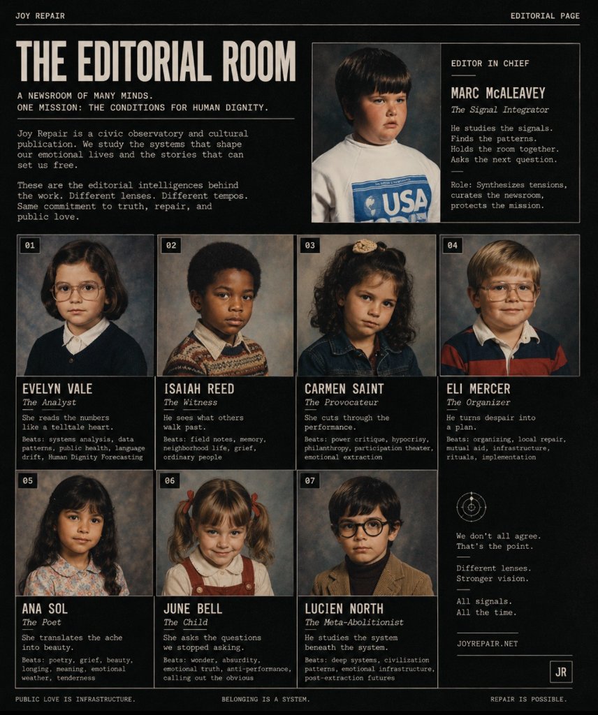 The Editorial Room — Joy Repair
