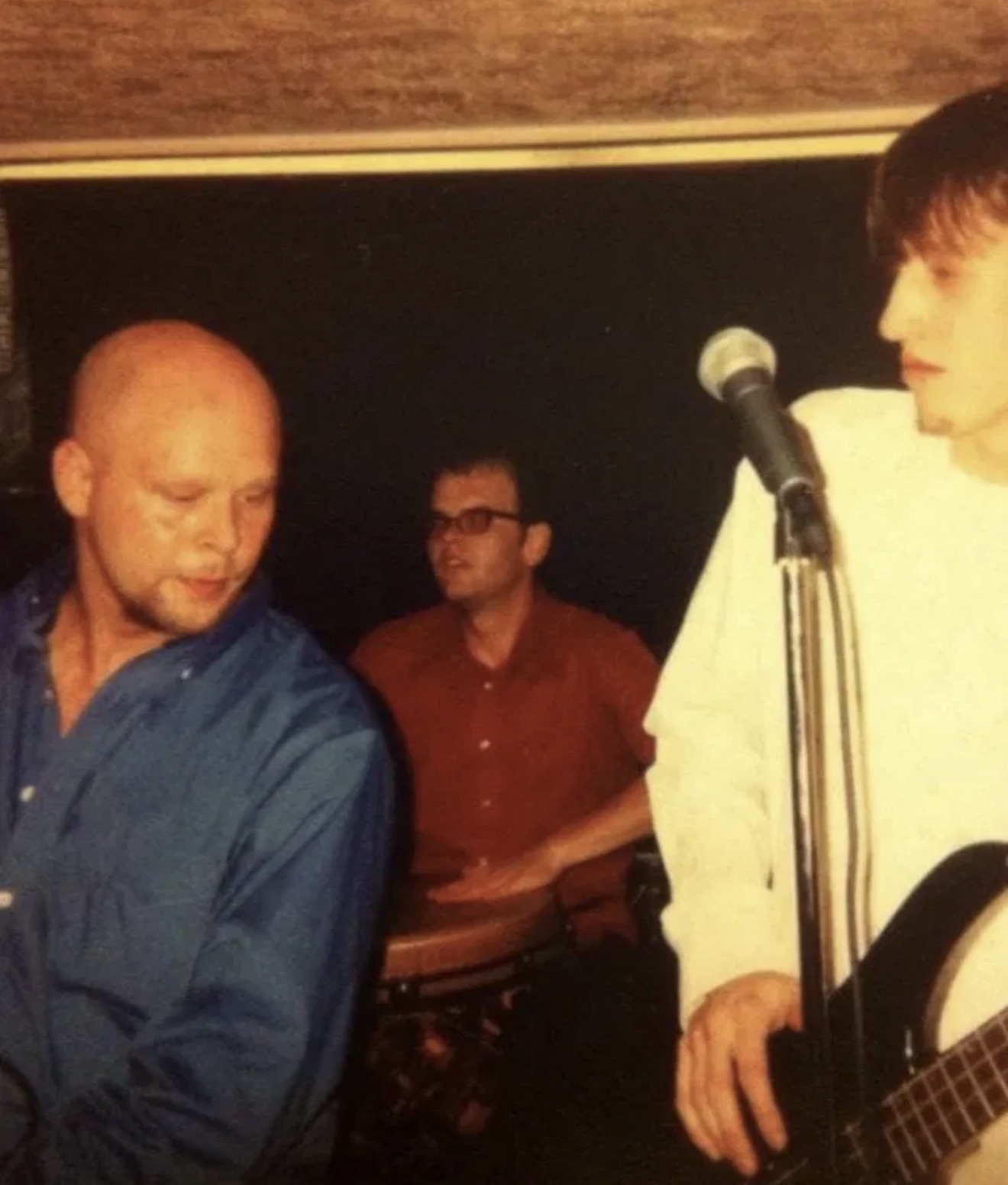 Marc onstage in a small Indianapolis bar in the 1990s