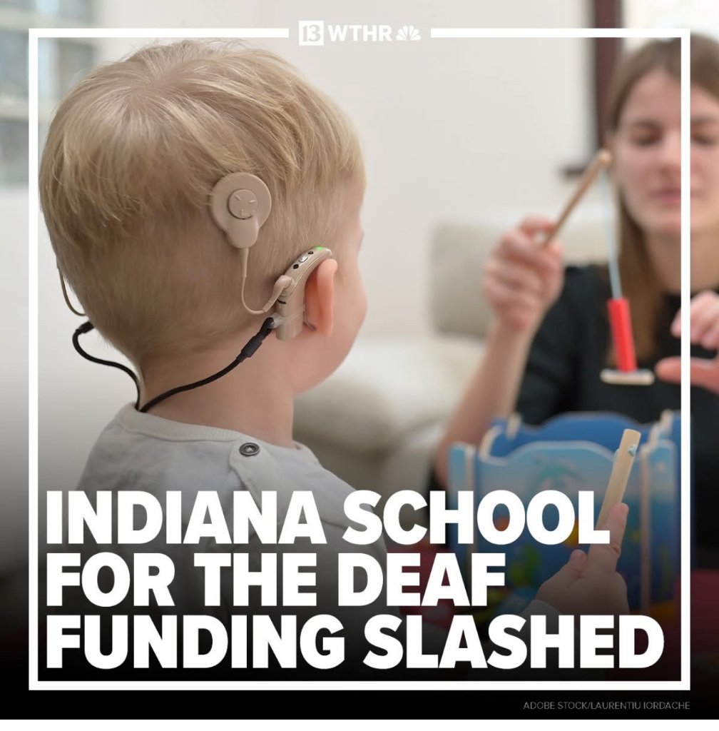 WTHR 13: Indiana School for the Deaf Funding Slashed