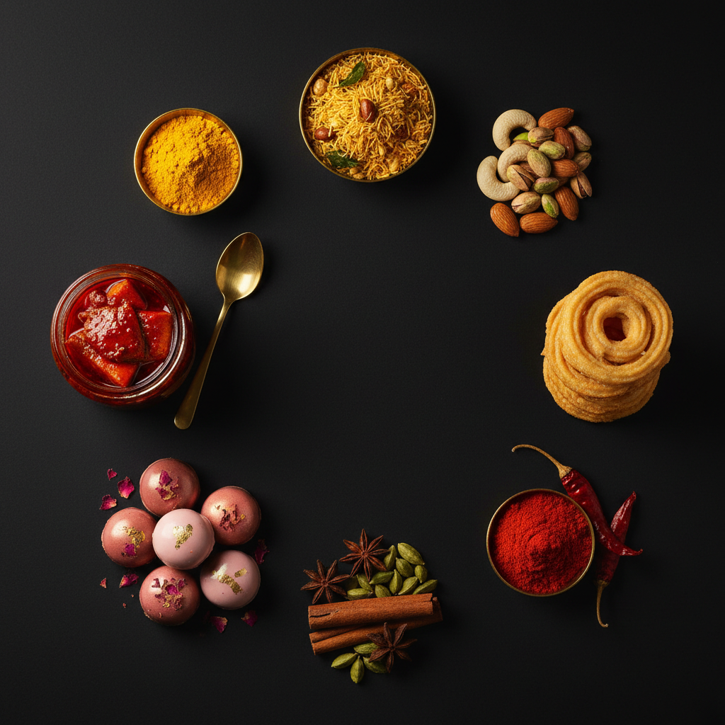 Authentic Indian Food Spread