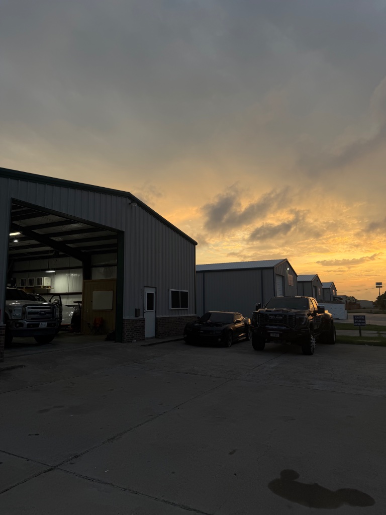 Express Diesel Performance shop at sunset