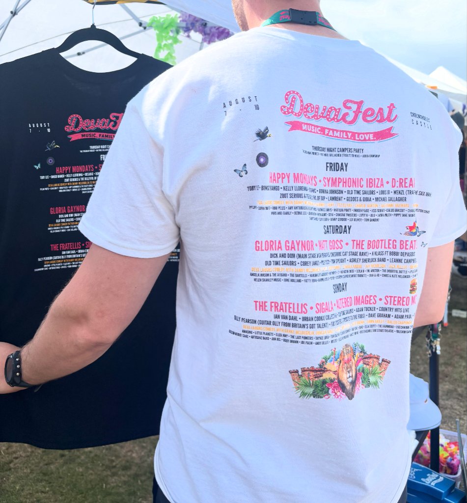 Deva Fest branded t-shirt
