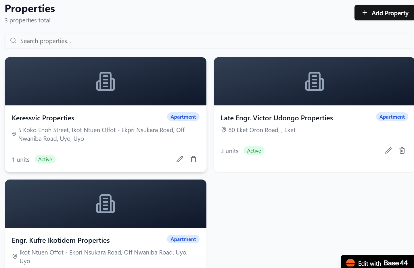 Keresvic RealEstate Manaagement App template preview