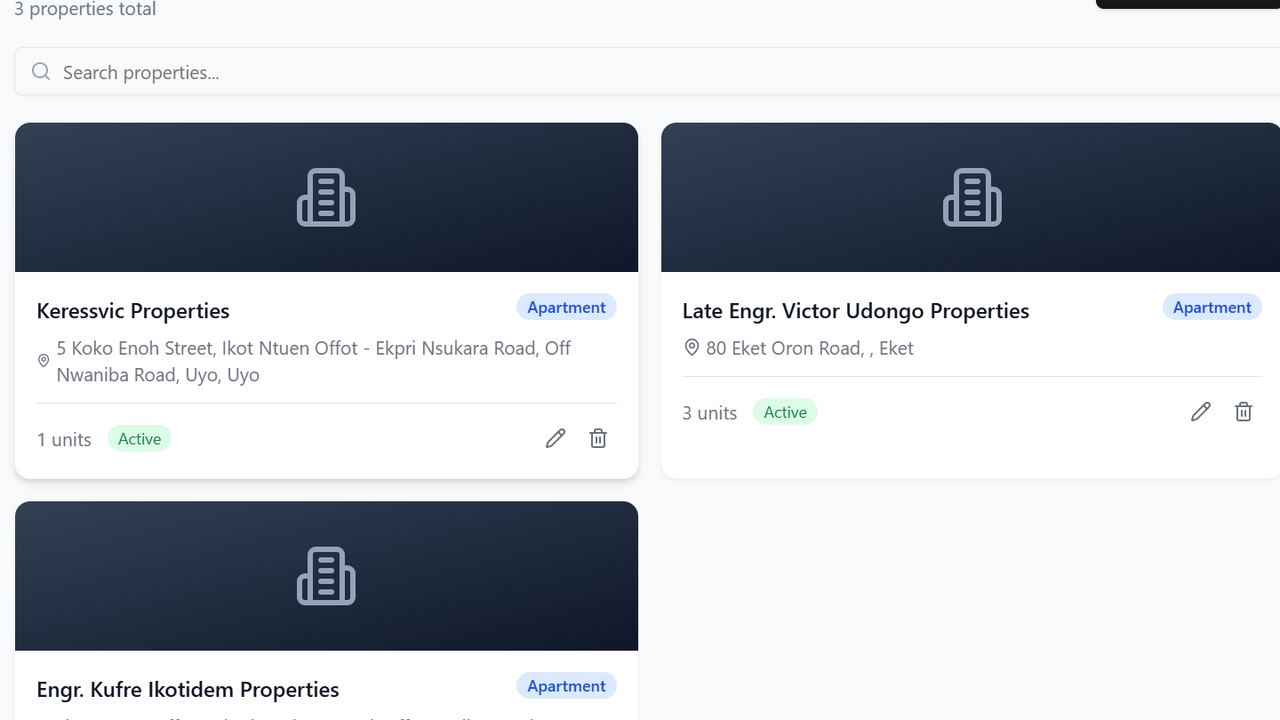 Keresvic RealEstate Manaagement App template preview