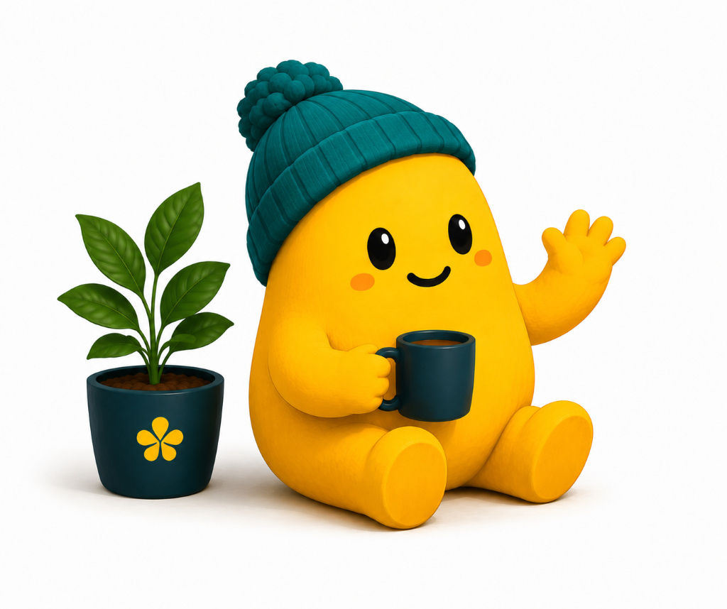 Yarta mascot waving