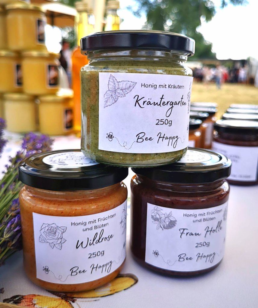 Kräuterhonig Gläser