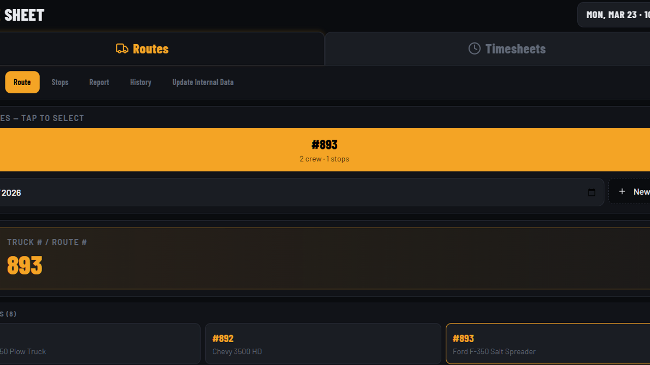 MOBILE SITE GPS MAP APP and ADMIN Route, Timesheet, Weather template preview