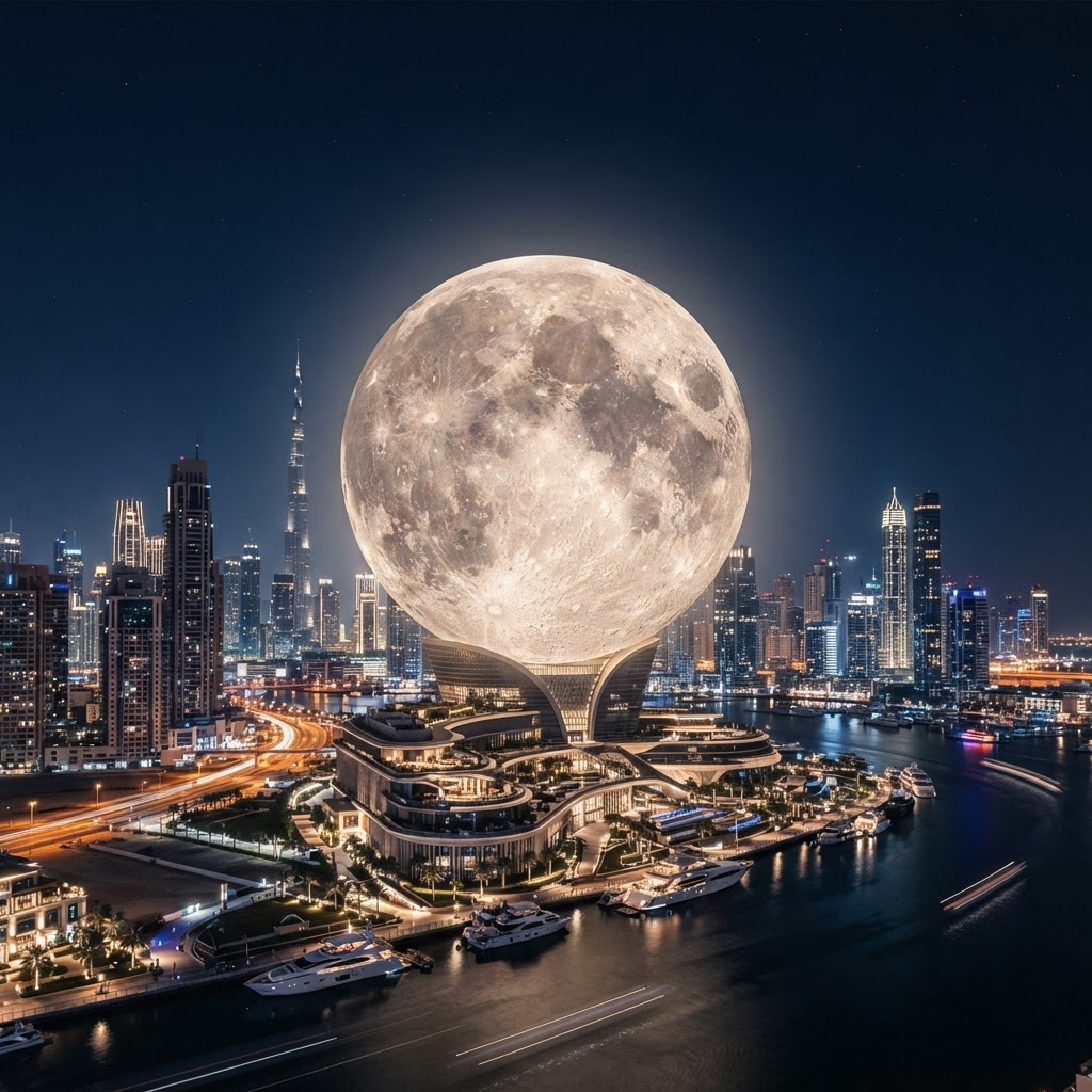 Moon Dubai: פרויקט הענק בצורת הירח שעשוי לשנות את קו הרקיע של דובאי