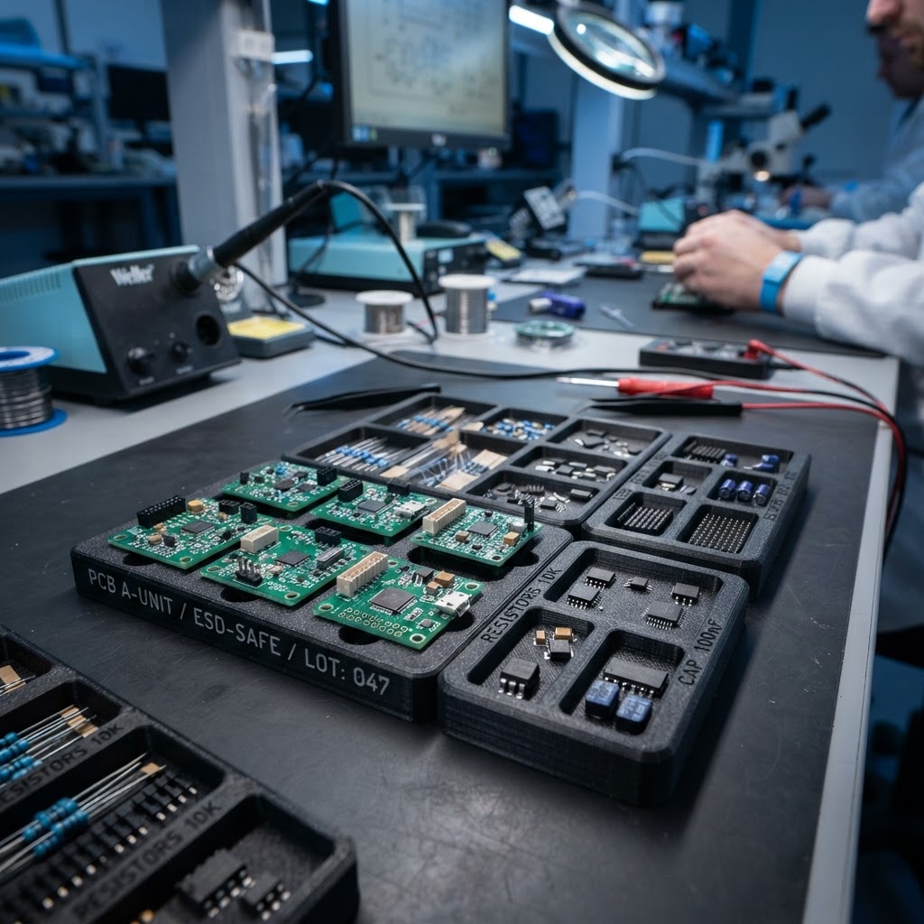 ESD-Materialien im 3D-Druck: Anforderungen und geeignete Werkstoffe