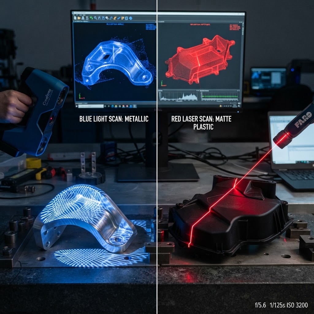 Illustration to: Structured Light vs. Laserscan: Die richtige Wahl treffen