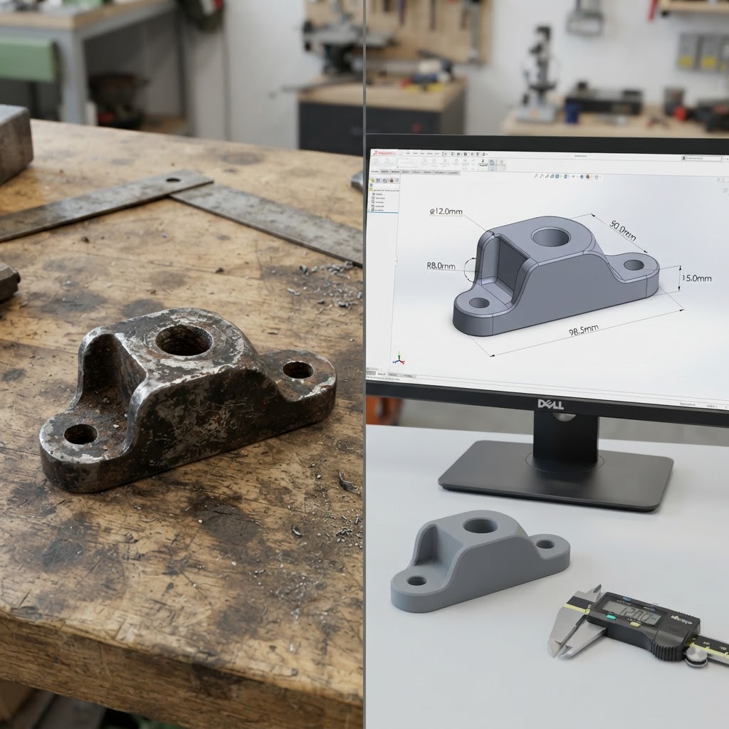 Illustration to: Reverse Engineering: Wie wir Altteile digital retten