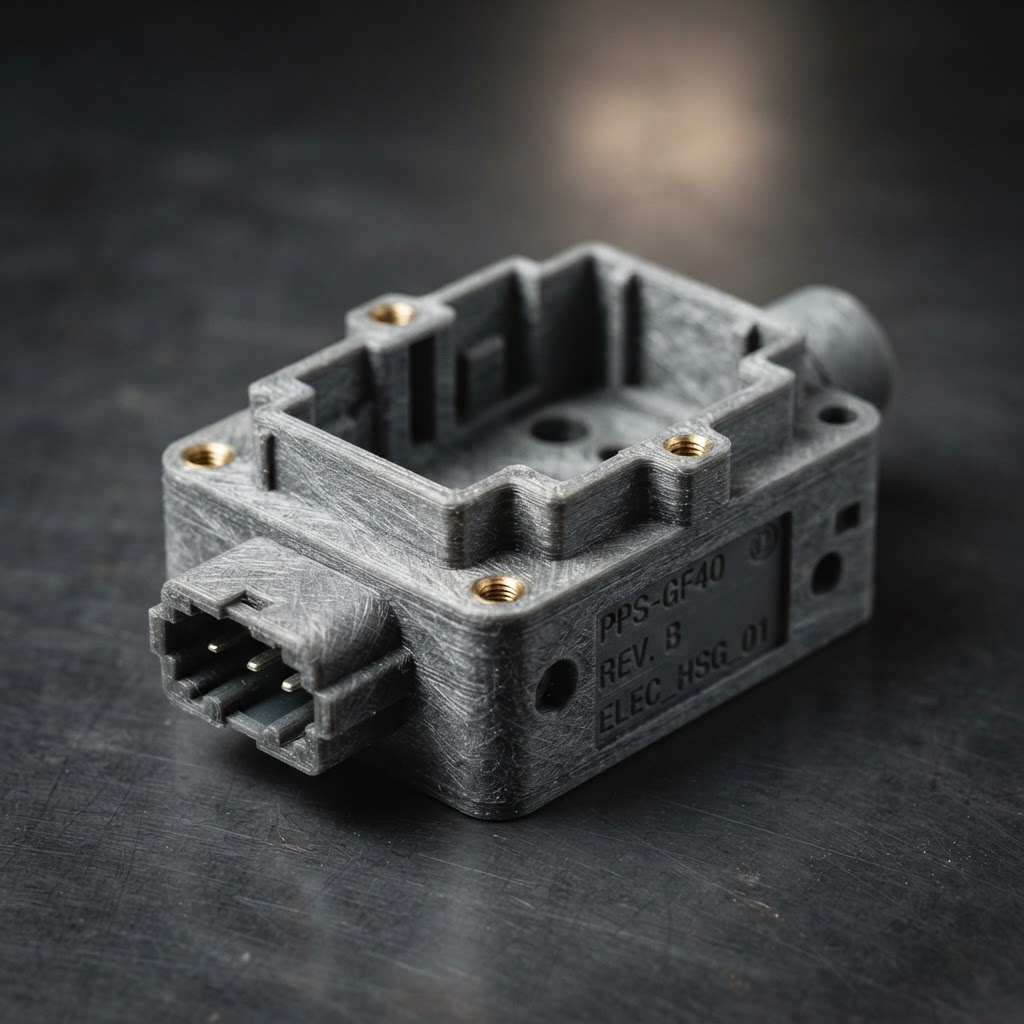 3D-gedrucktes Bauteil aus PPS GF