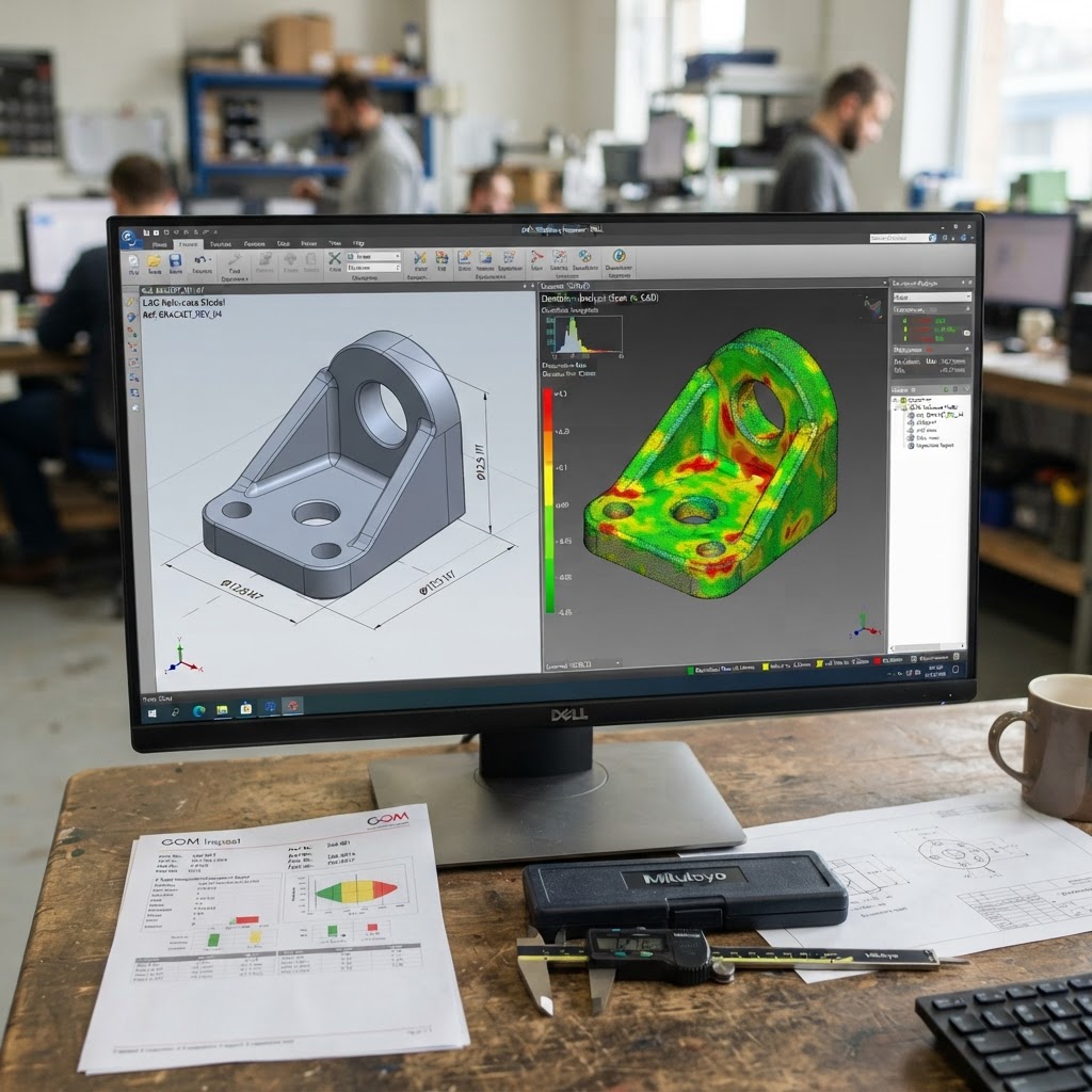 Illustration to: Soll-Ist-Vergleich mit 3D-Scan in der Produktion