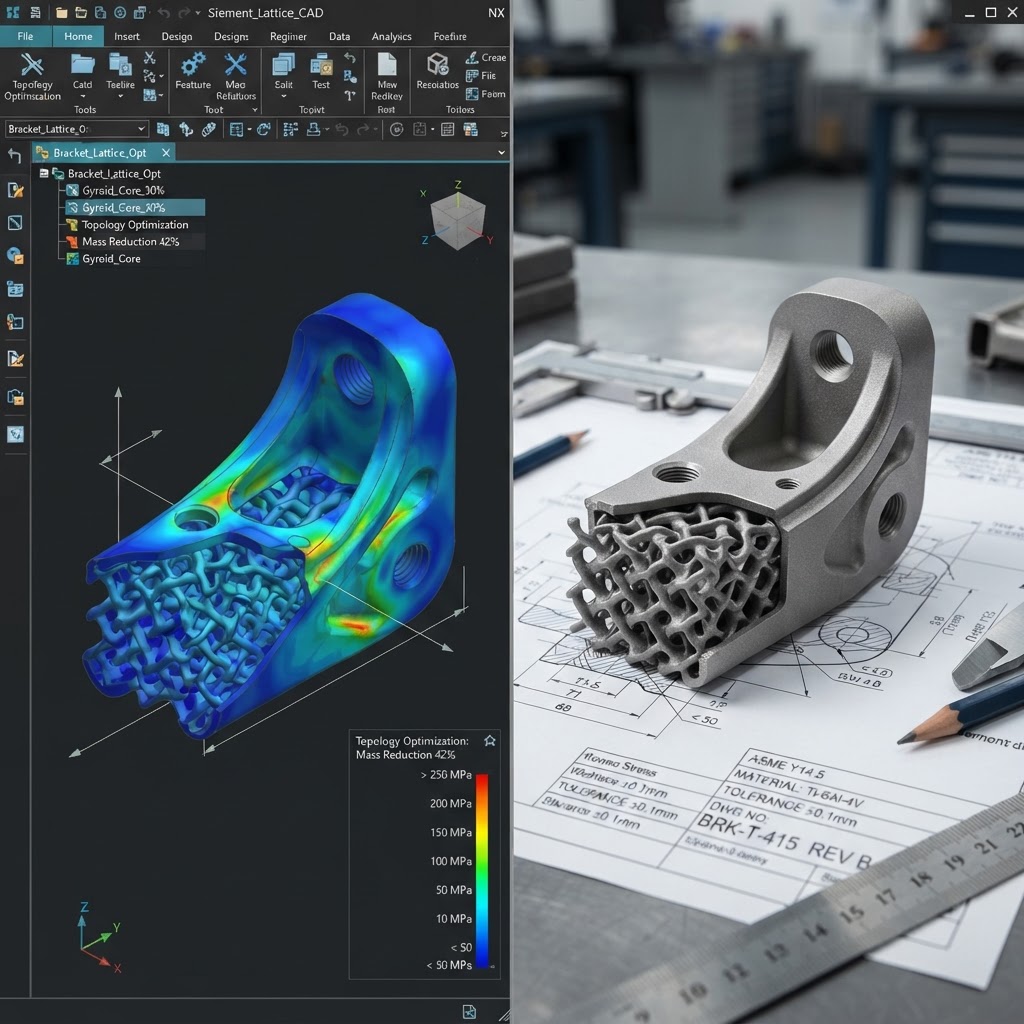 Illustration to: Gitterstrukturen im 3D-Druck: Leichtbau mit Lattice Design