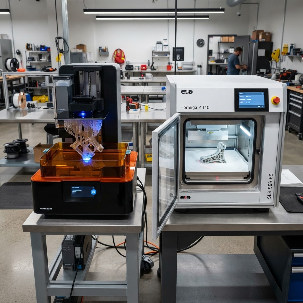SLA vs. SLS: Das richtige Verfahren für Prototypen