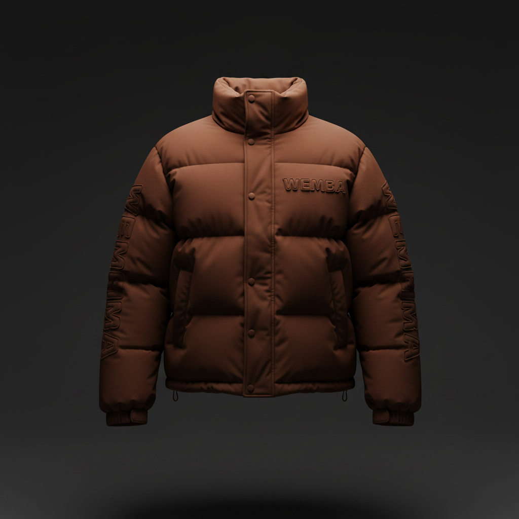 WEMBA Flagship Puffer Jacket — Chocolate Brown