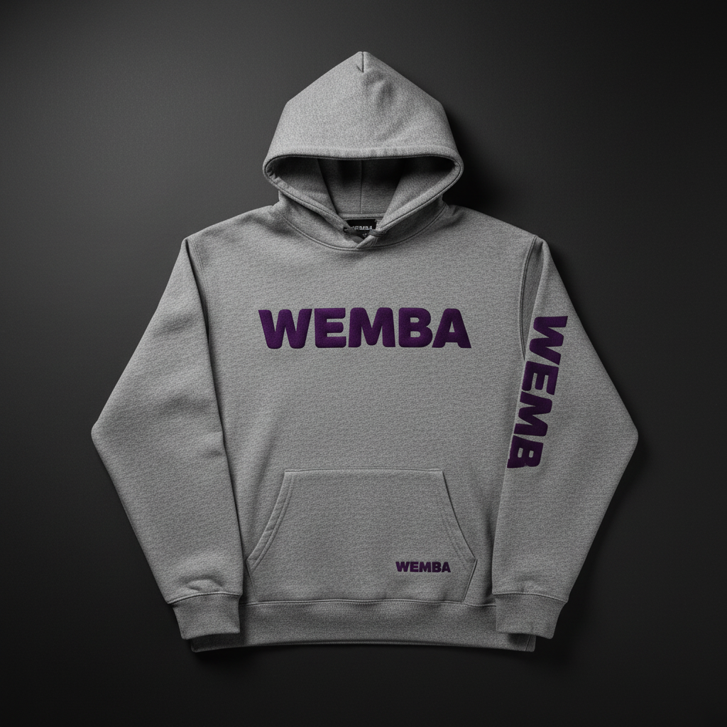 WEMBA Hoodie — Grey/Purple