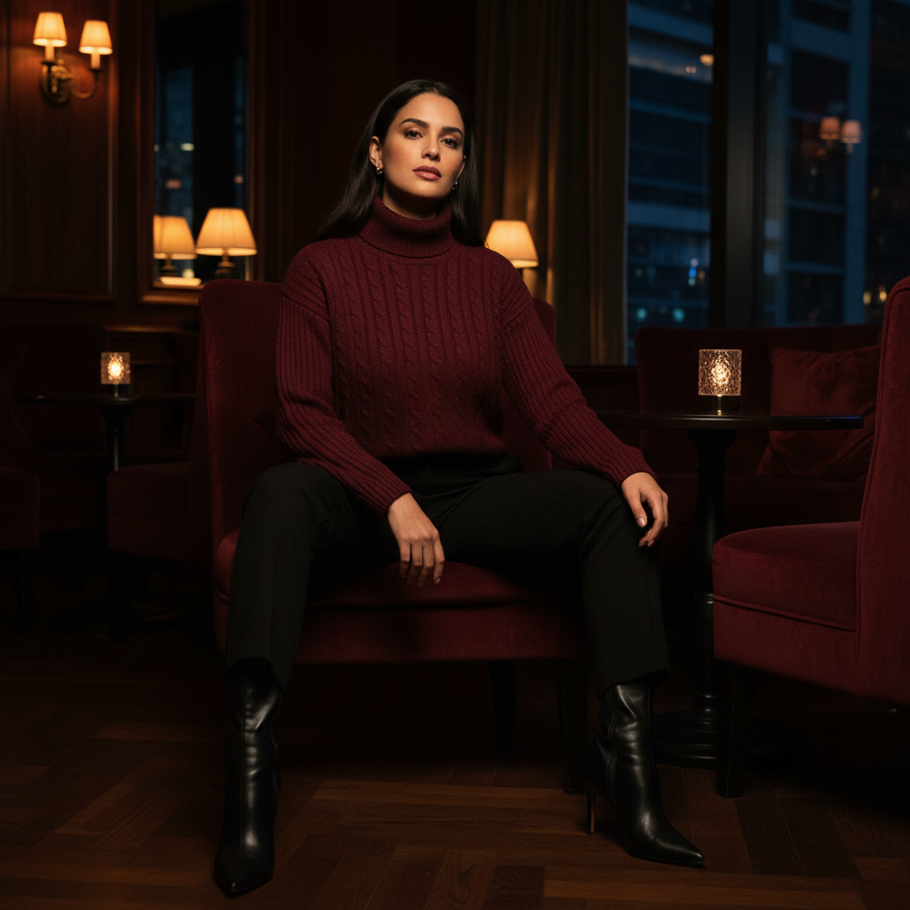 Noir Heavyweight Turtleneck