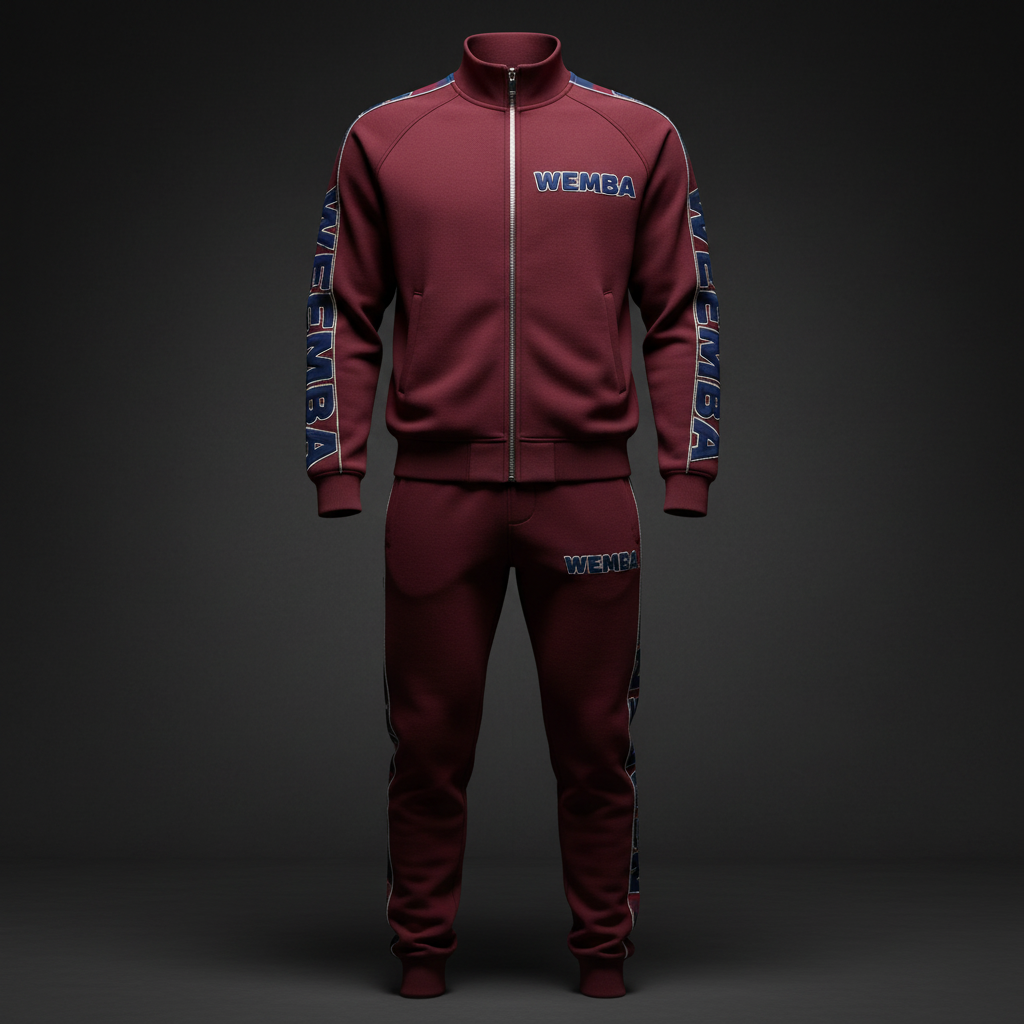 WEMBA Signature Tracksuit — Maroon/Navy