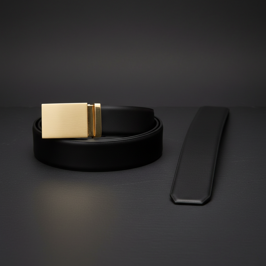 Noir Leather Belt