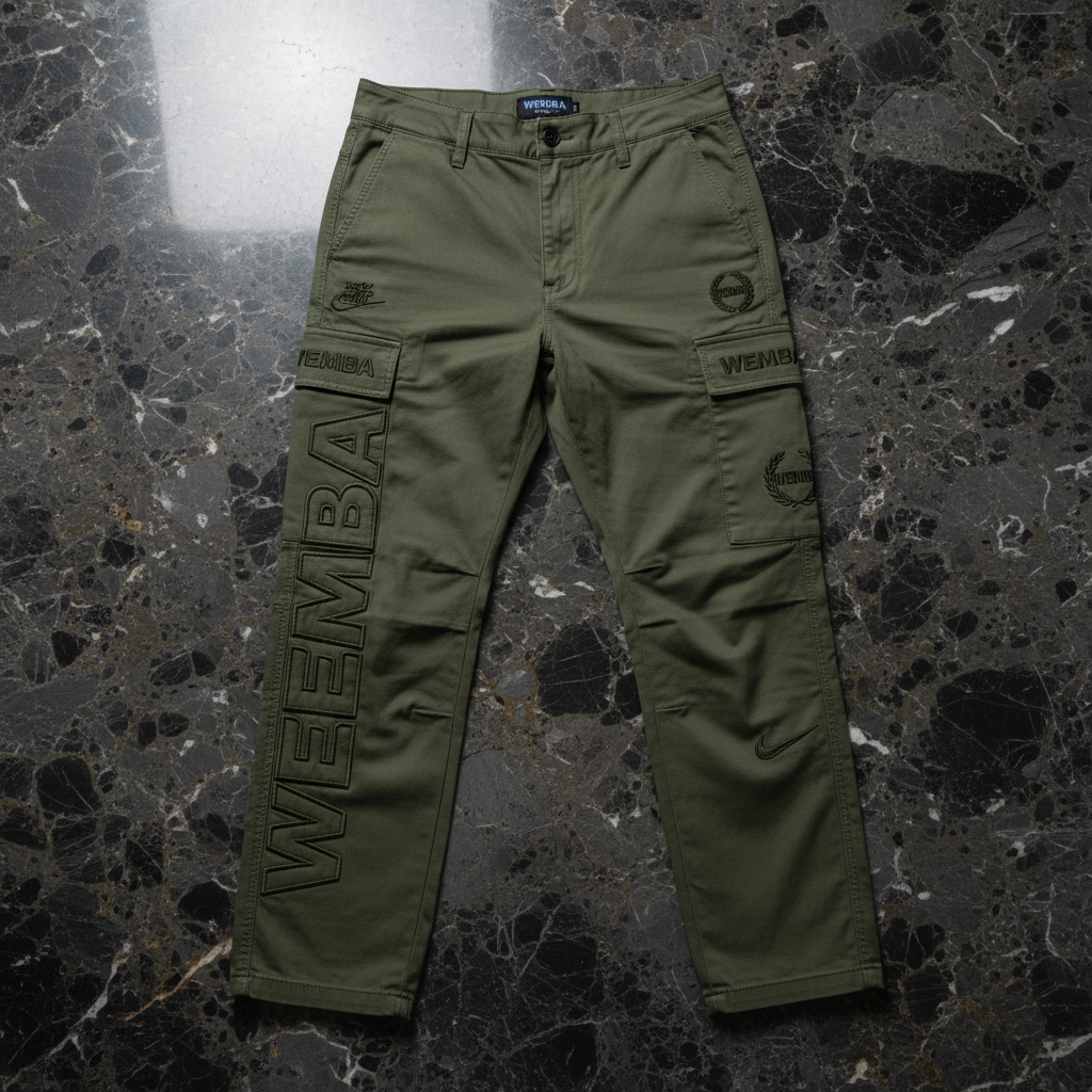 WEMBA Cargo Pants — Olive Tonal