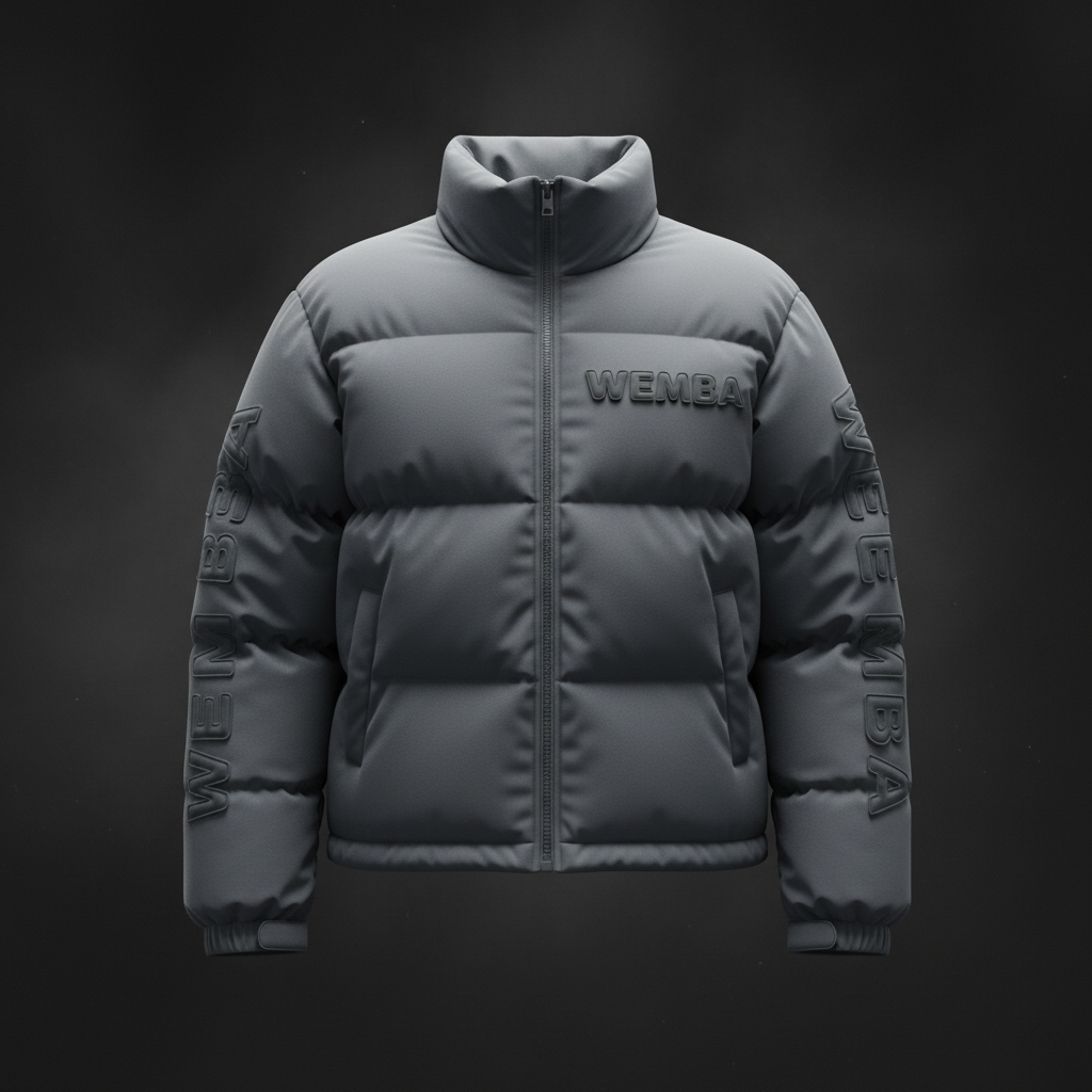 WEMBA Flagship Puffer Jacket — Slate Grey
