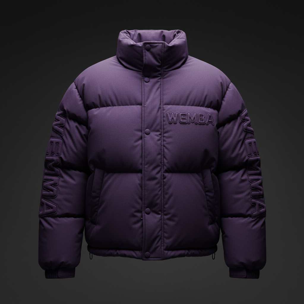 WEMBA Flagship Puffer Jacket — Purple