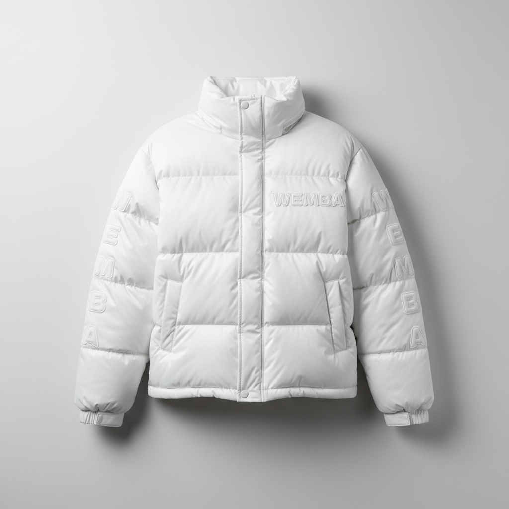 WEMBA Flagship Puffer Jacket — White
