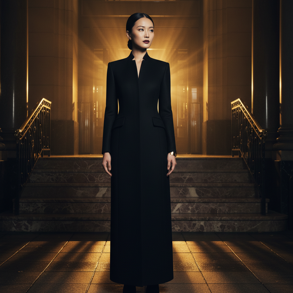 Noir Evening Coat