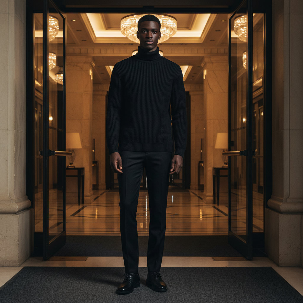Noir Heavyweight Turtleneck