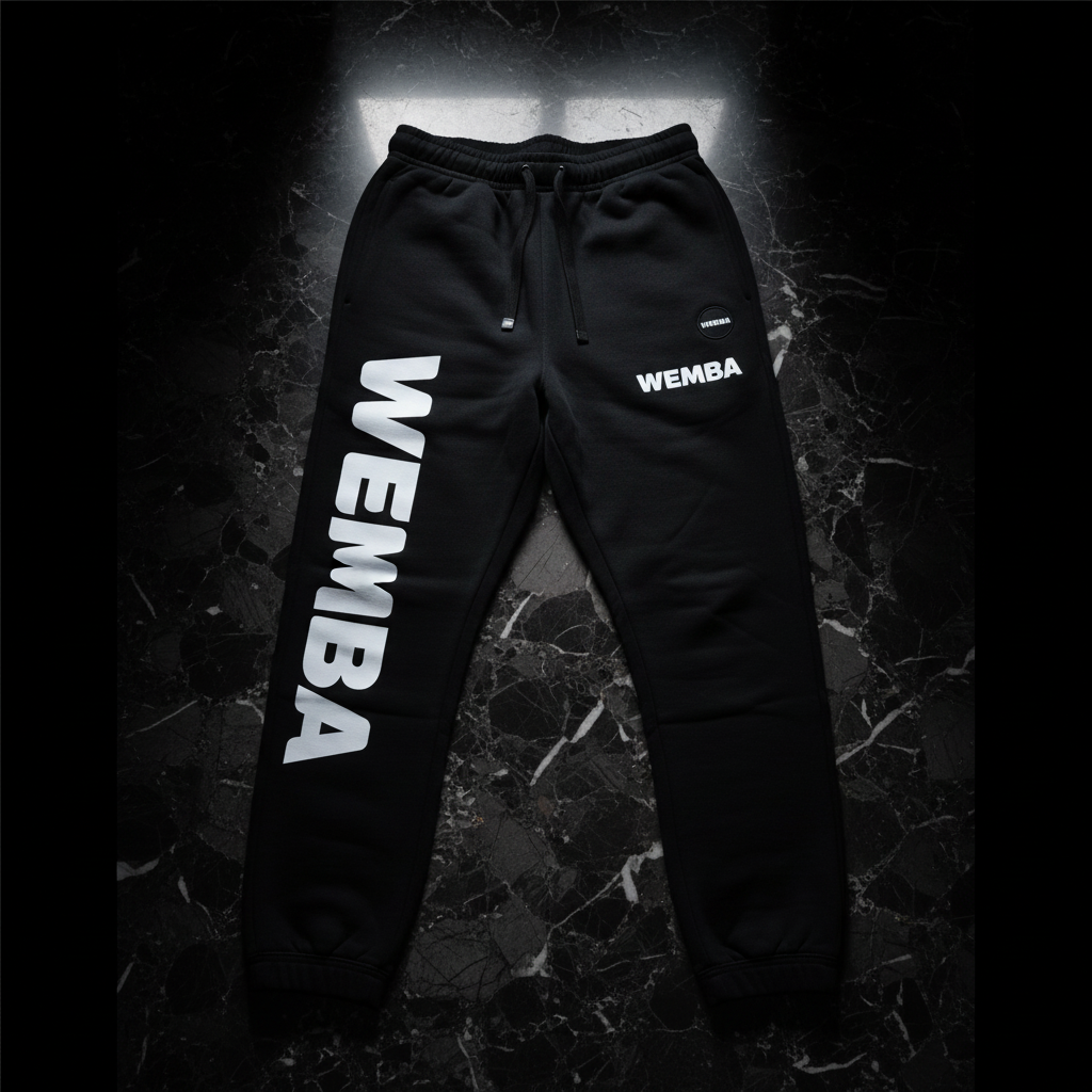 WEMBA Joggers — Black/White